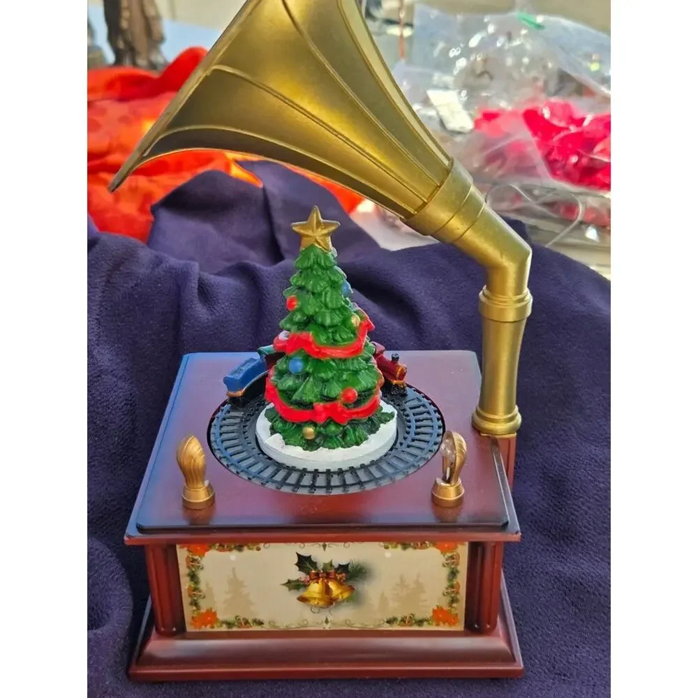 Animated Christmas Train Phonograph by Nature's Mark